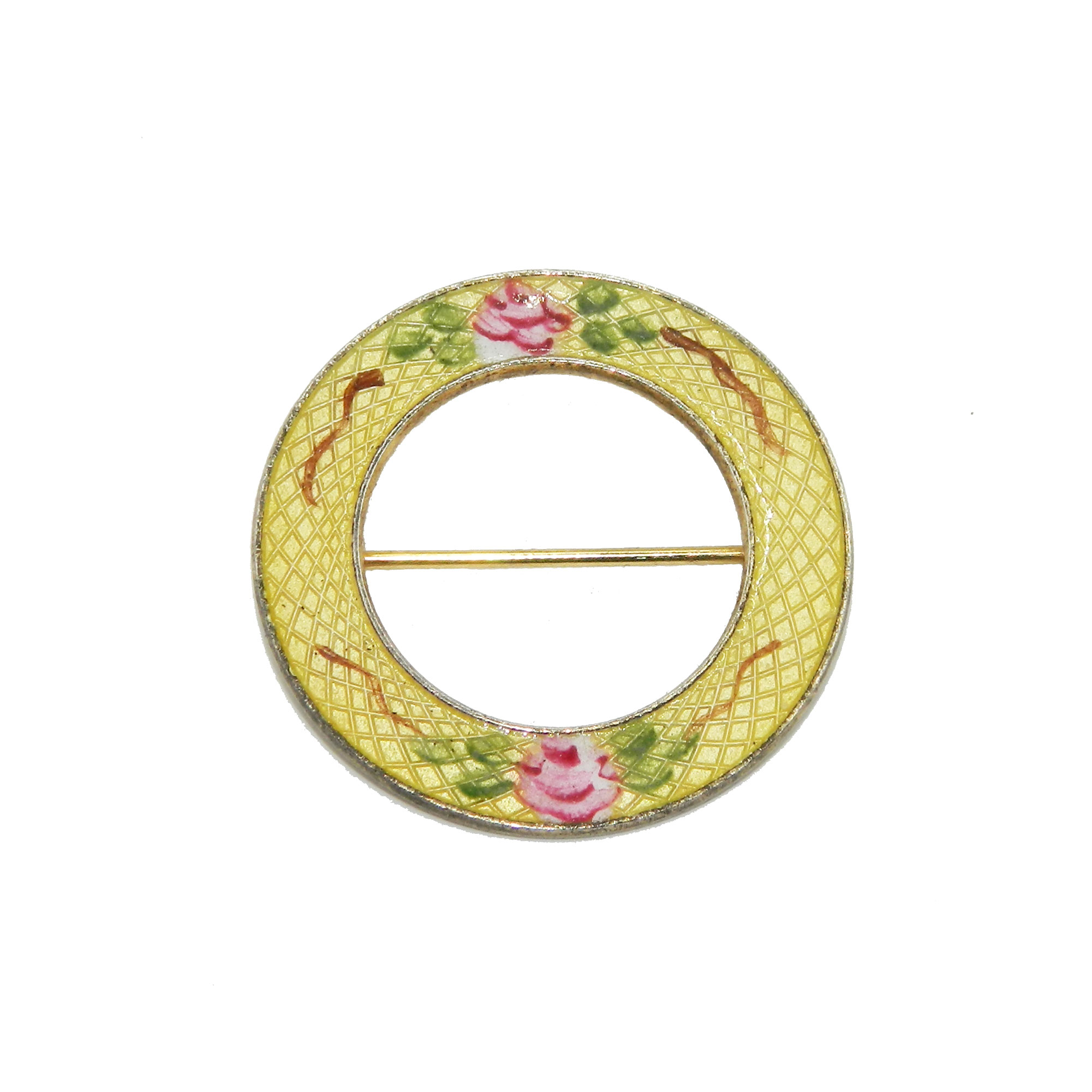enameled circle pin