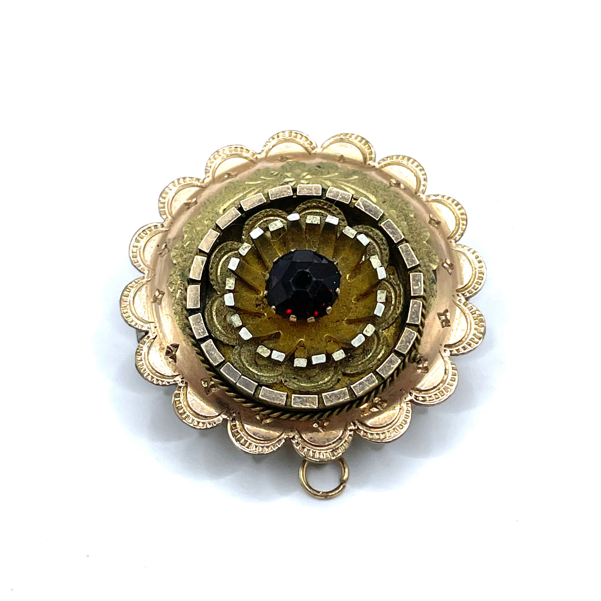 Victorian Gold Filled Watch Hanger Brooch