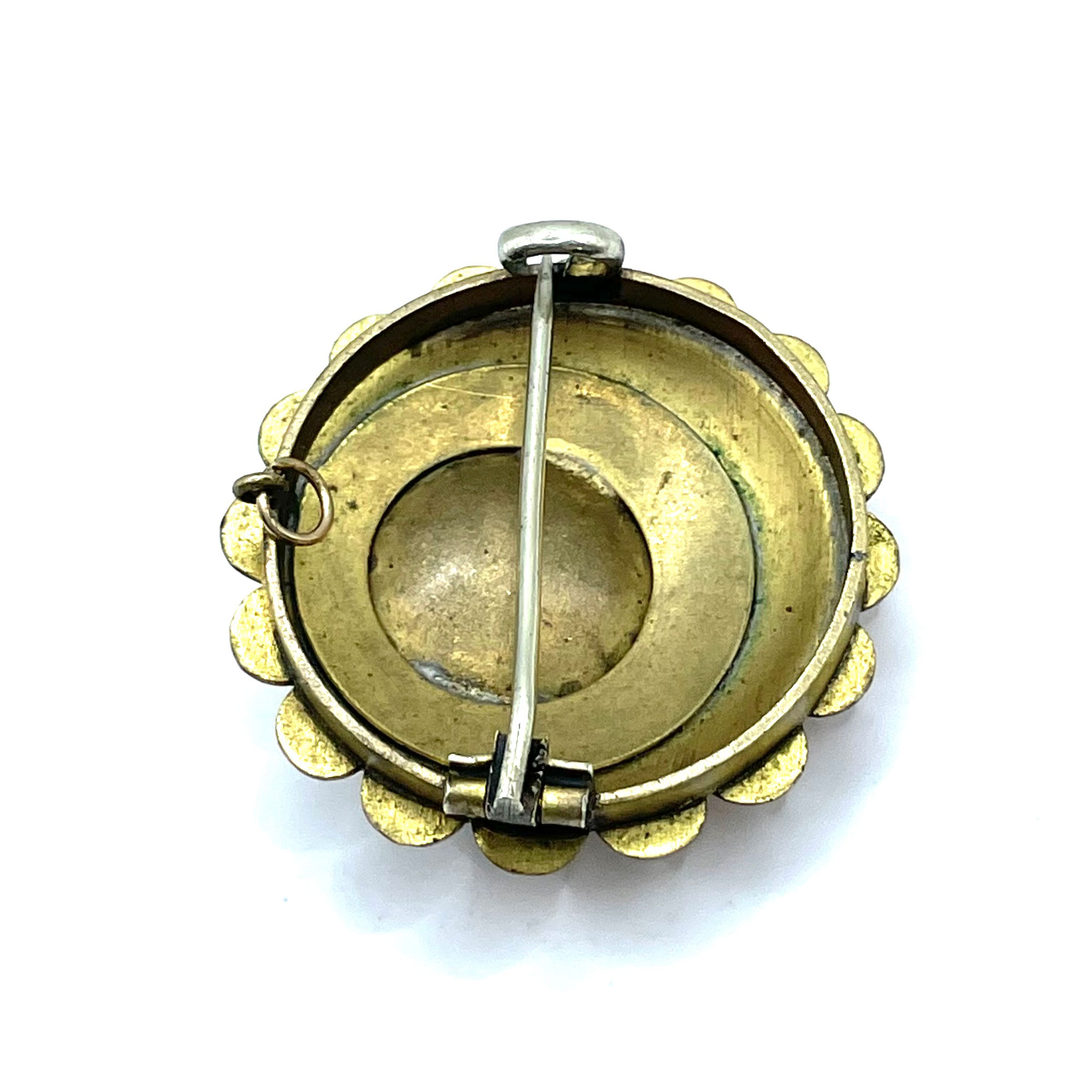 Victorian Gold Filled Watch Hanger Brooch