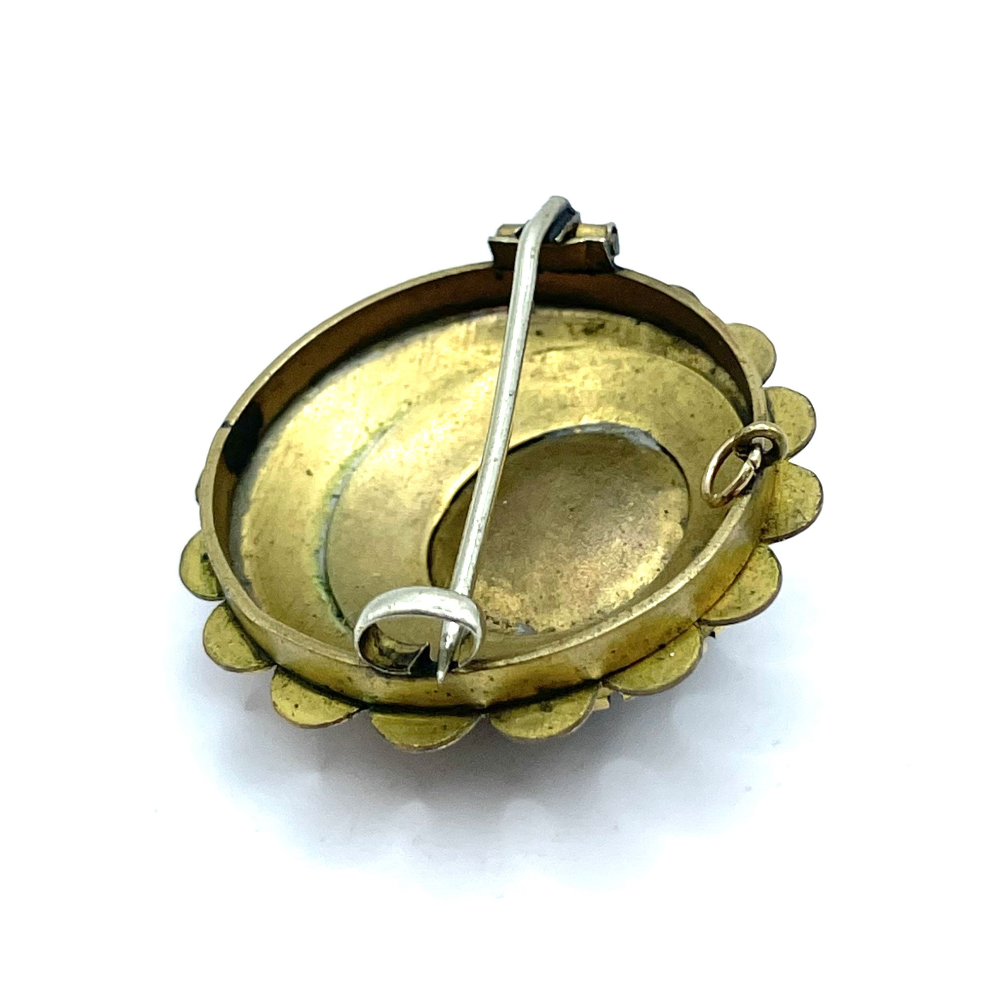 Victorian Gold Filled Watch Hanger Brooch