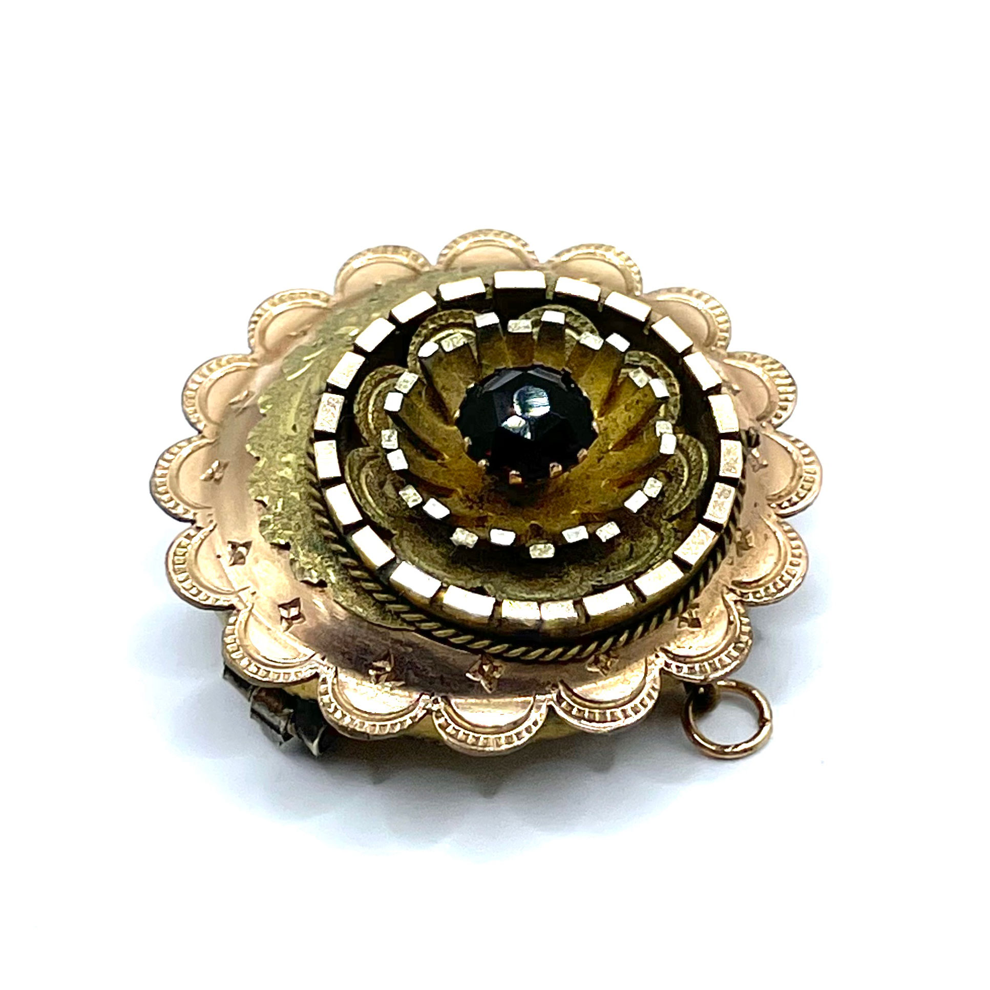 Victorian Gold Filled Watch Hanger Brooch