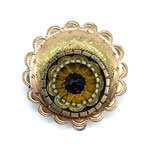 Victorian gold filled watch hanger brooch