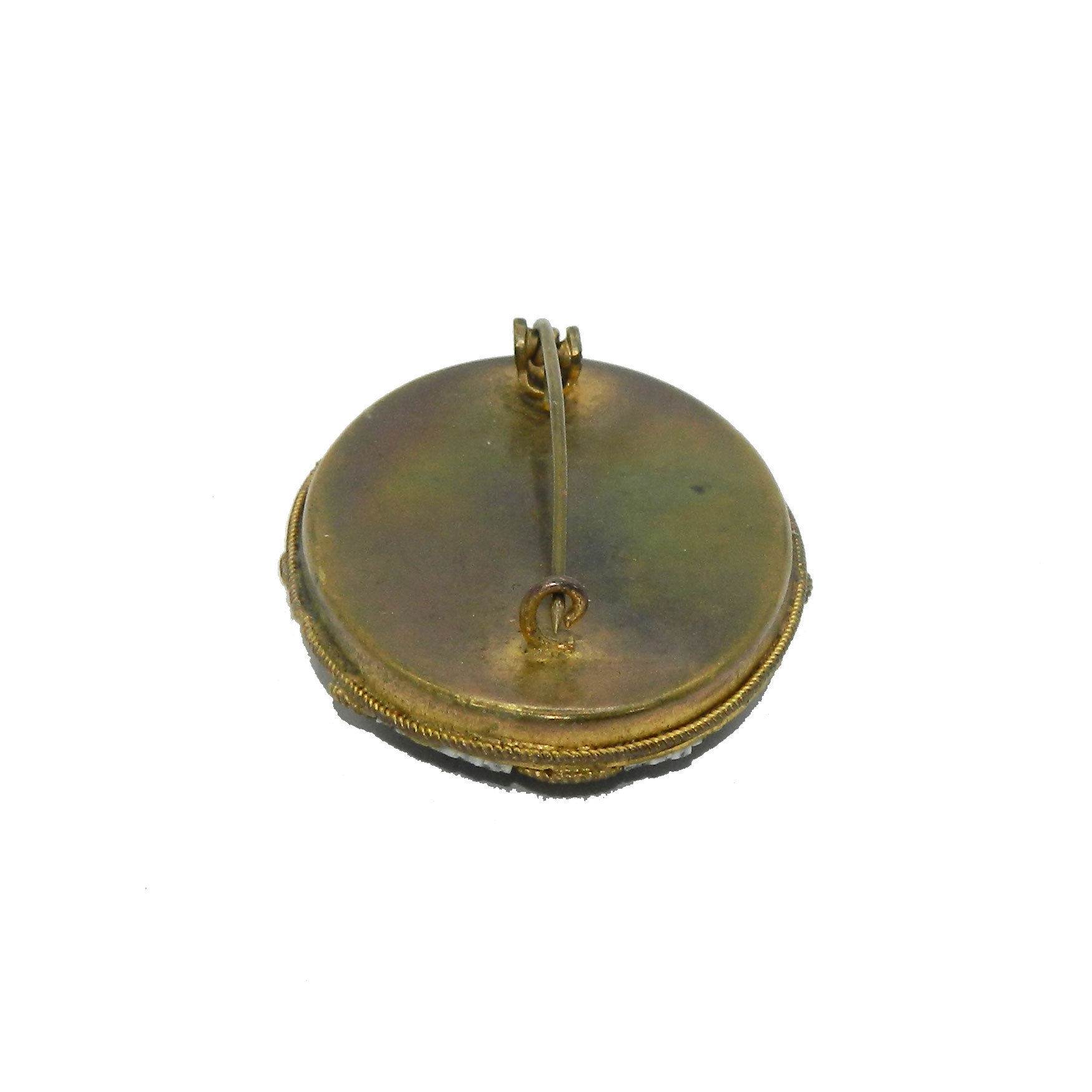 Antique Micro Mosaic Brooch