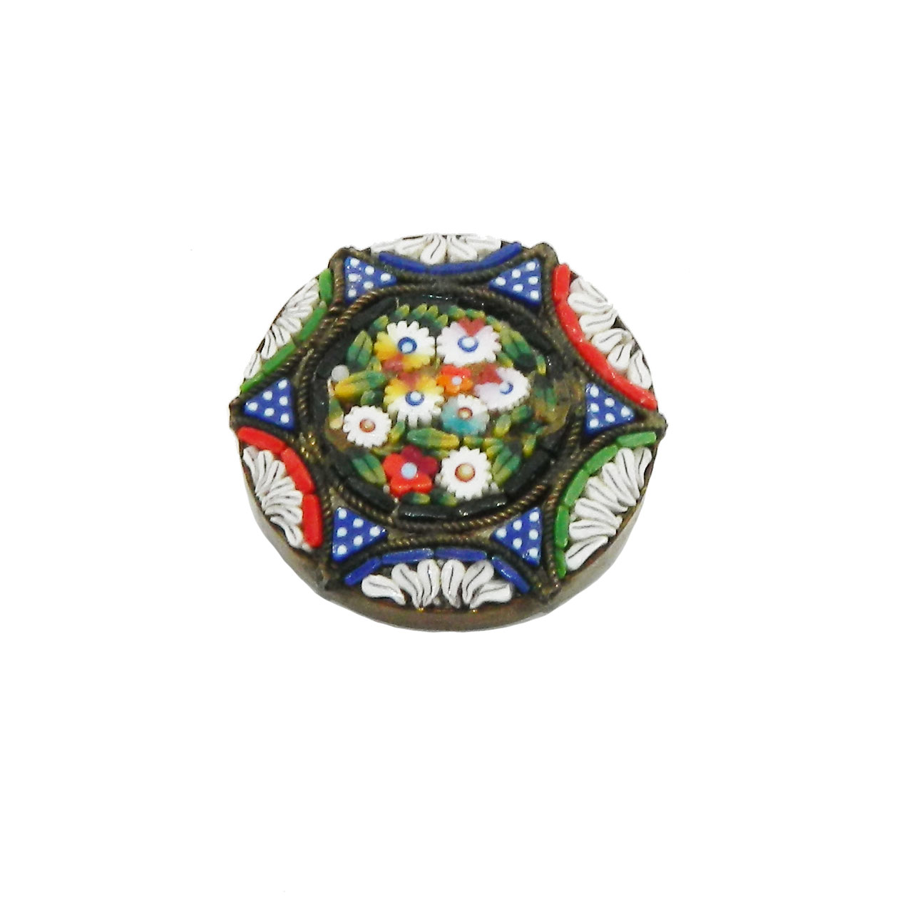 Antique Micro Mosaic Brooch