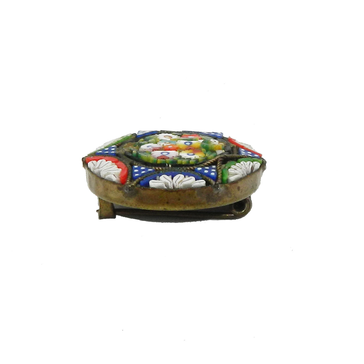 Antique Micro Mosaic Brooch
