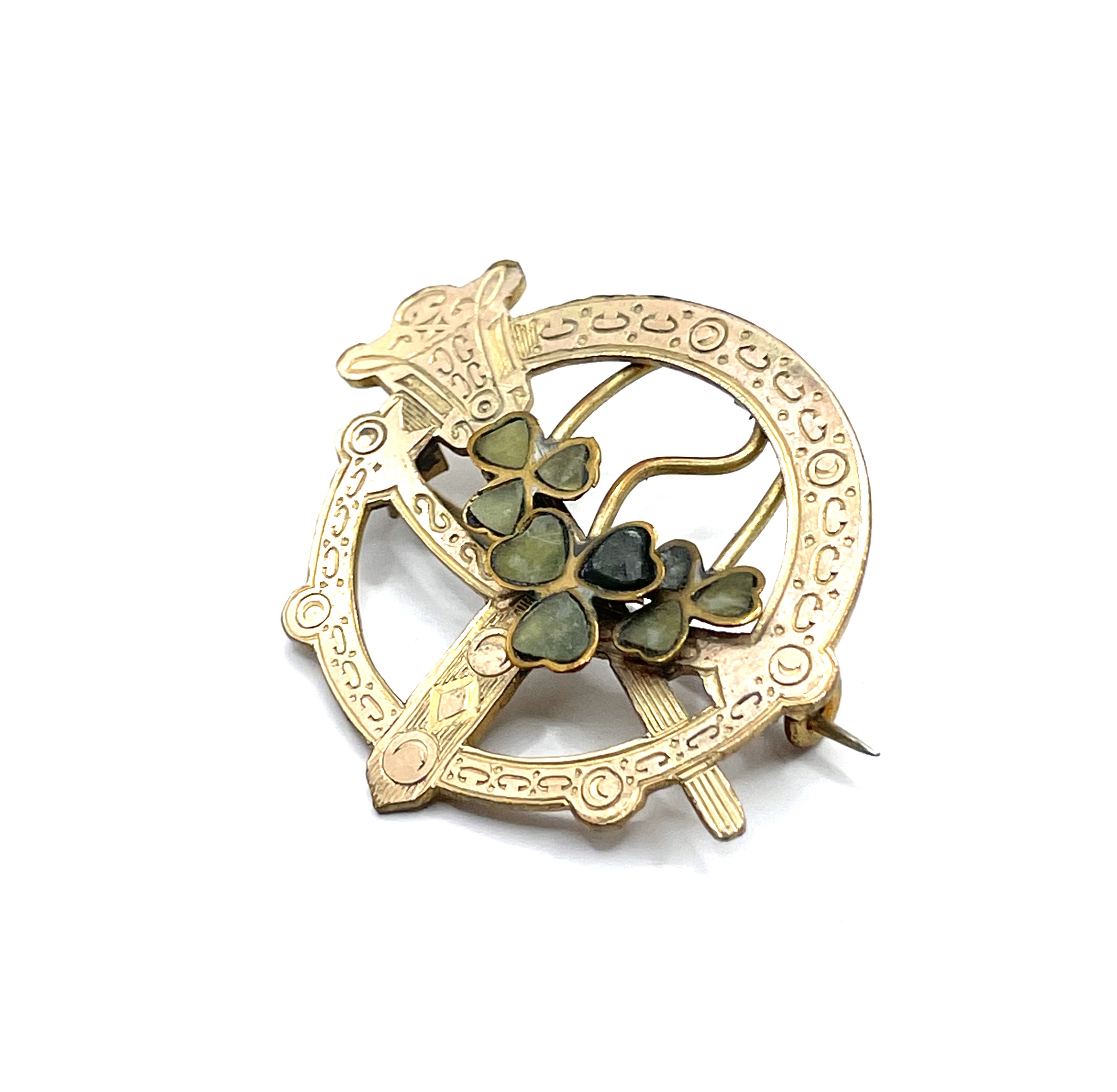 Victorian Irish Gold Filled Brooch