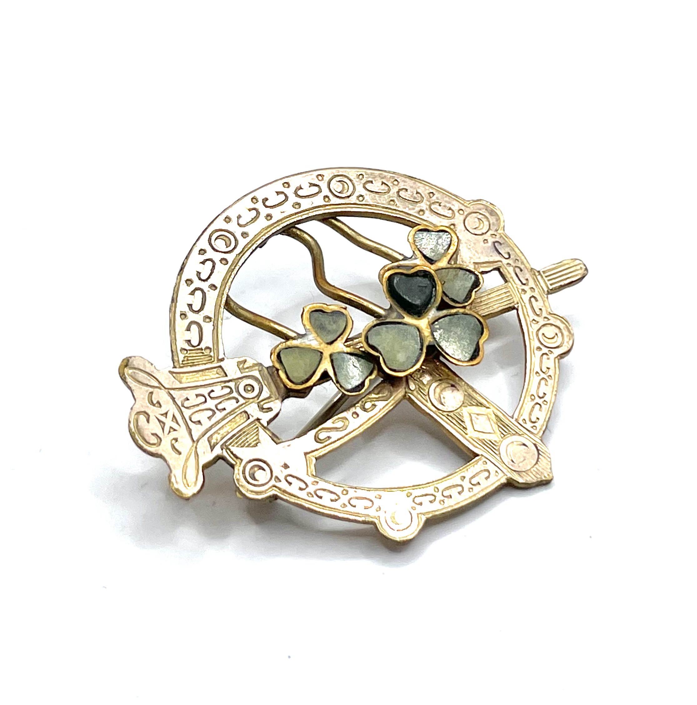 Victorian Irish Gold Filled Brooch