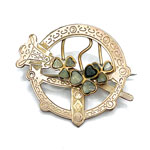 Victorian Irish Gold Filled Brooch