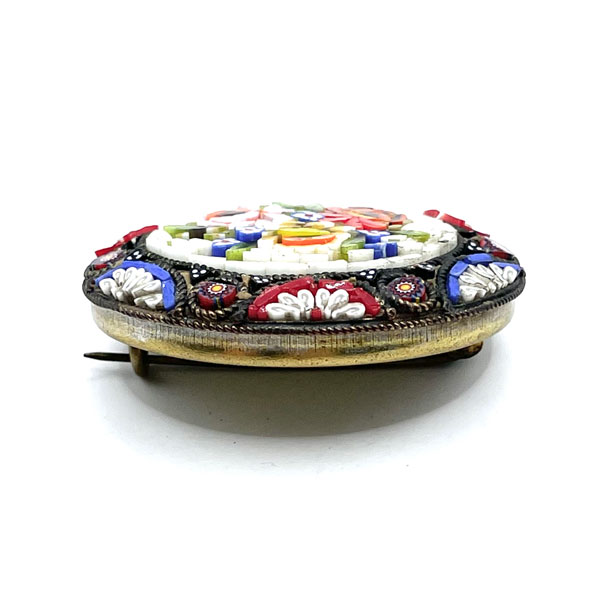 Antique Micro Mosaic Brooch