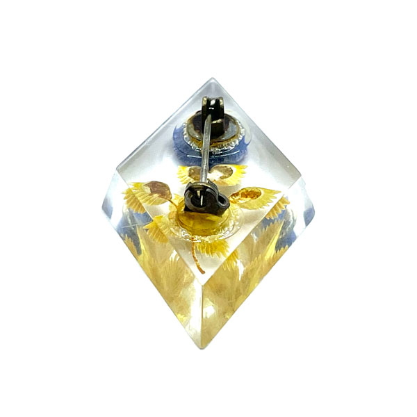 Plastic Flower Brooch