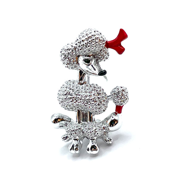 1960s poodle dog brooch