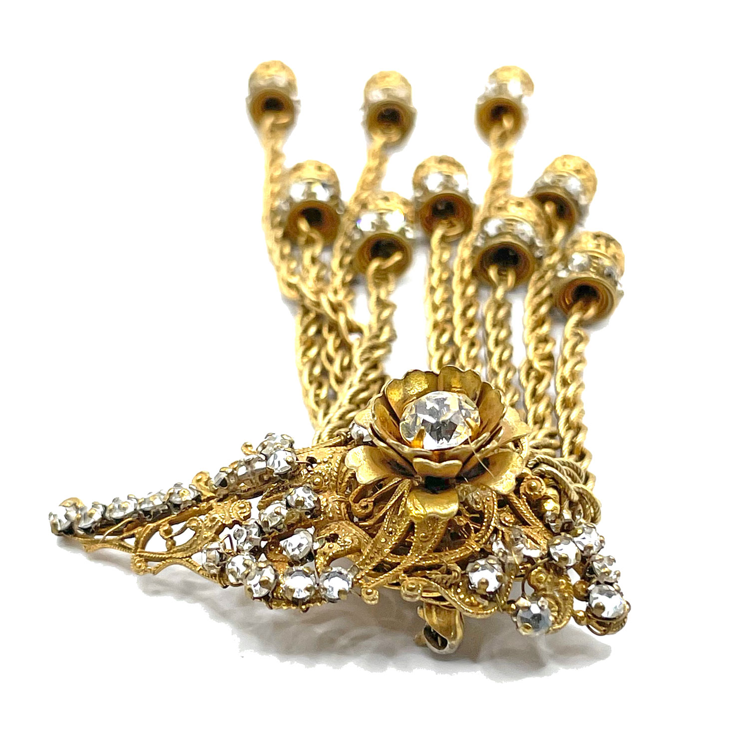 Miriam Haskell rhinestone brooch
