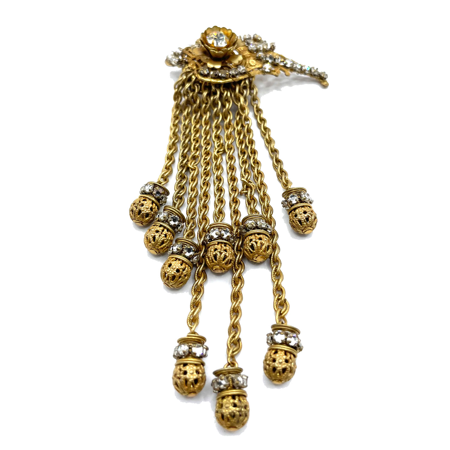 Miriam Haskell rhinestone brooch