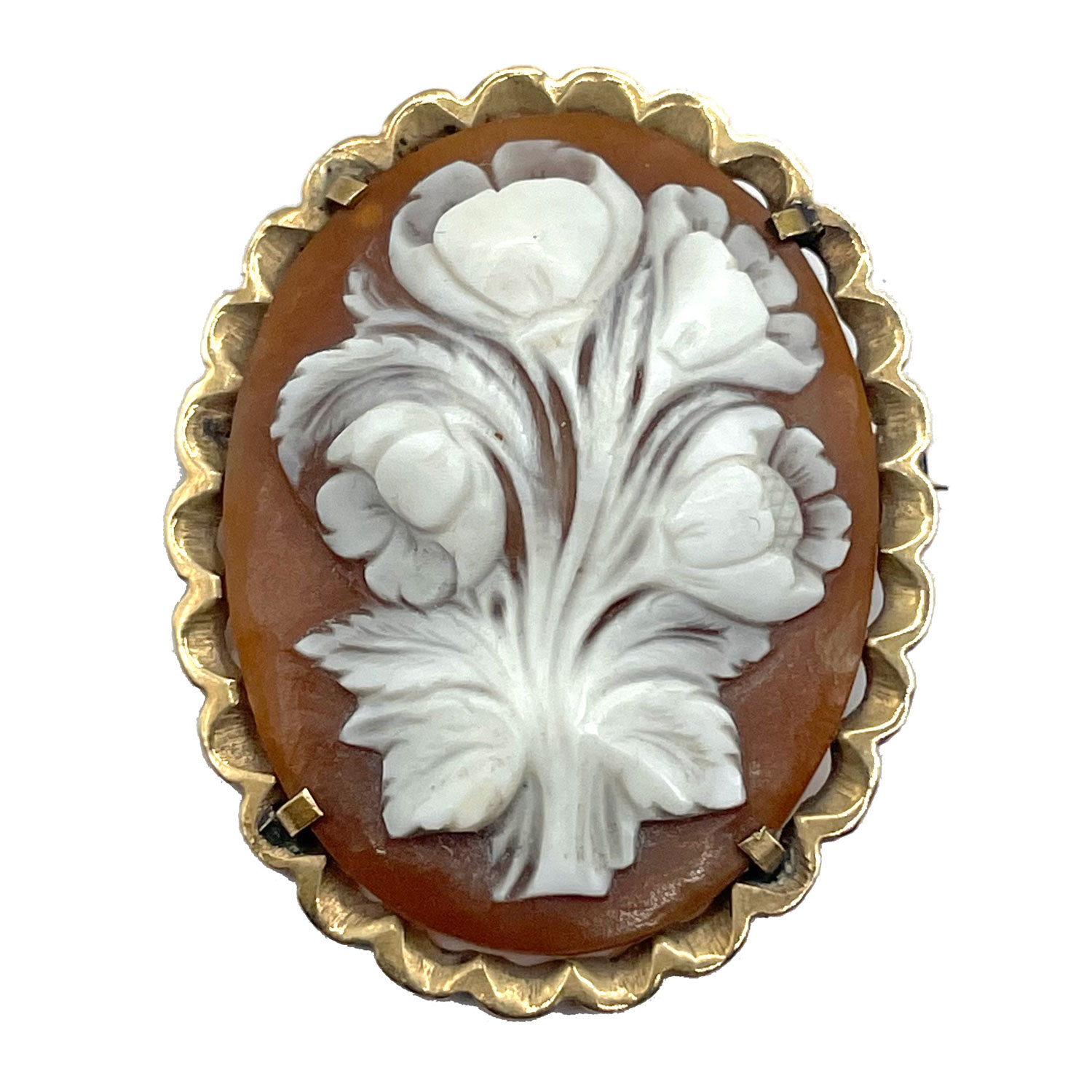 Vintage cameo brooch