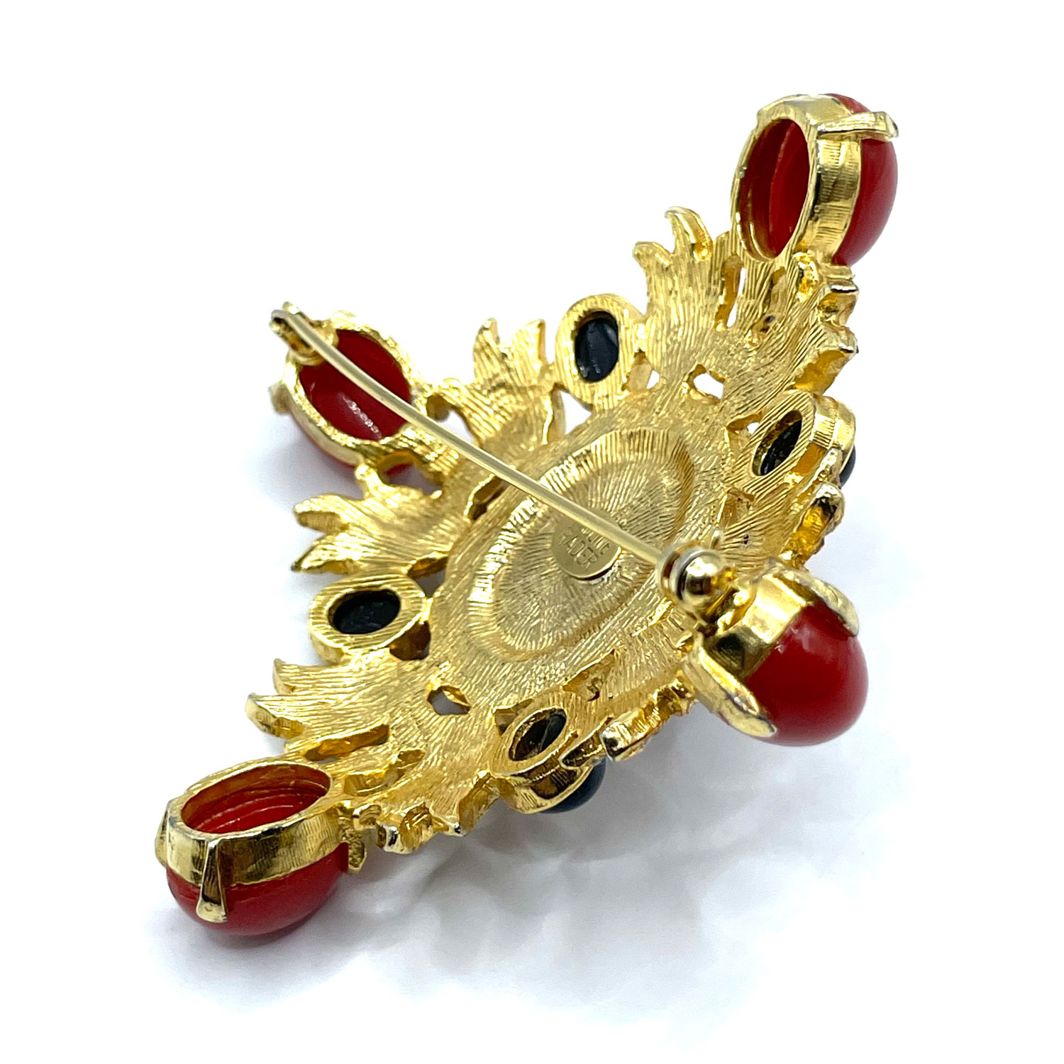 Pauline Rader rhinestone brooch