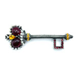 Weiss skeleton key brooch