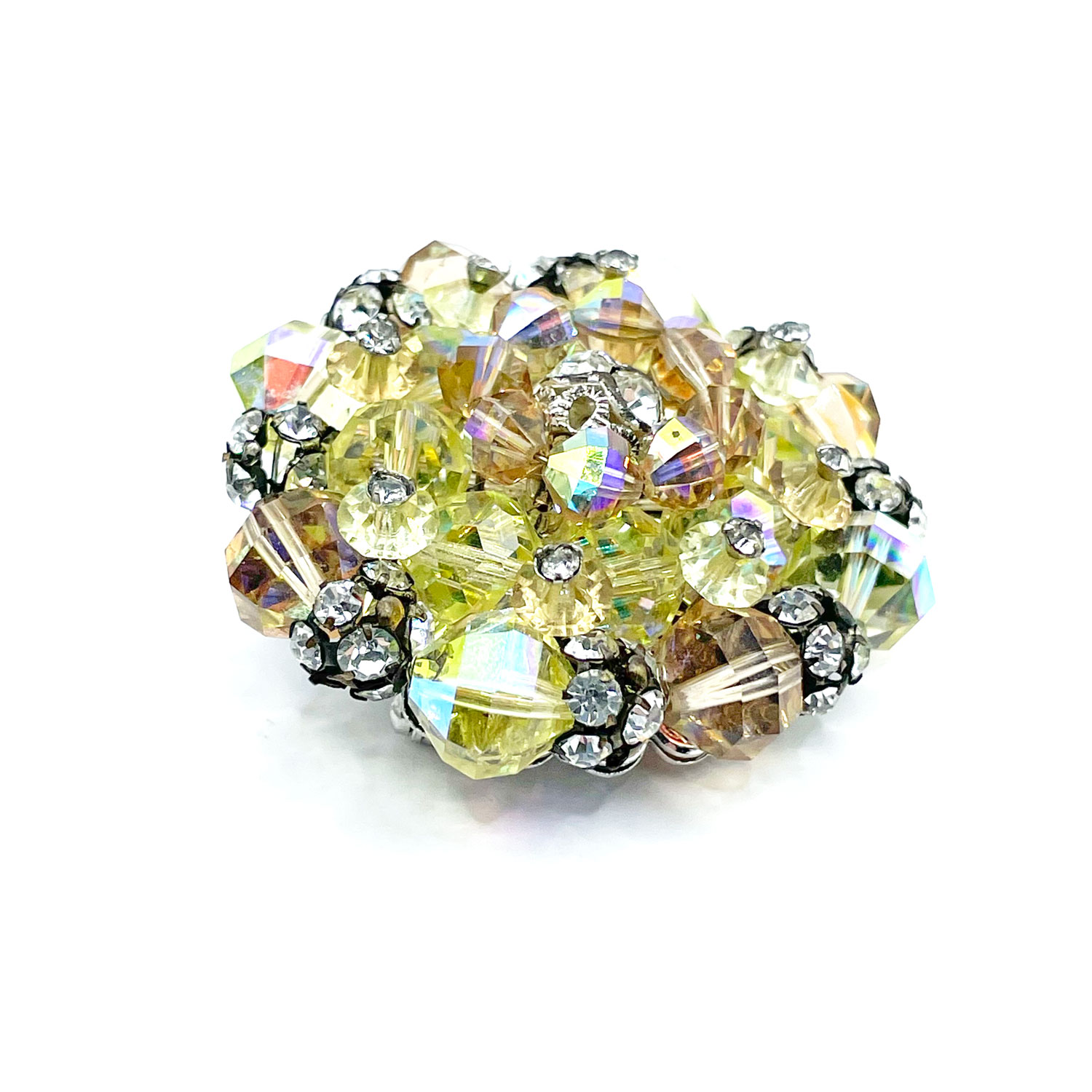 Vintage Aurora Borealis Crystal Vendome Brooch