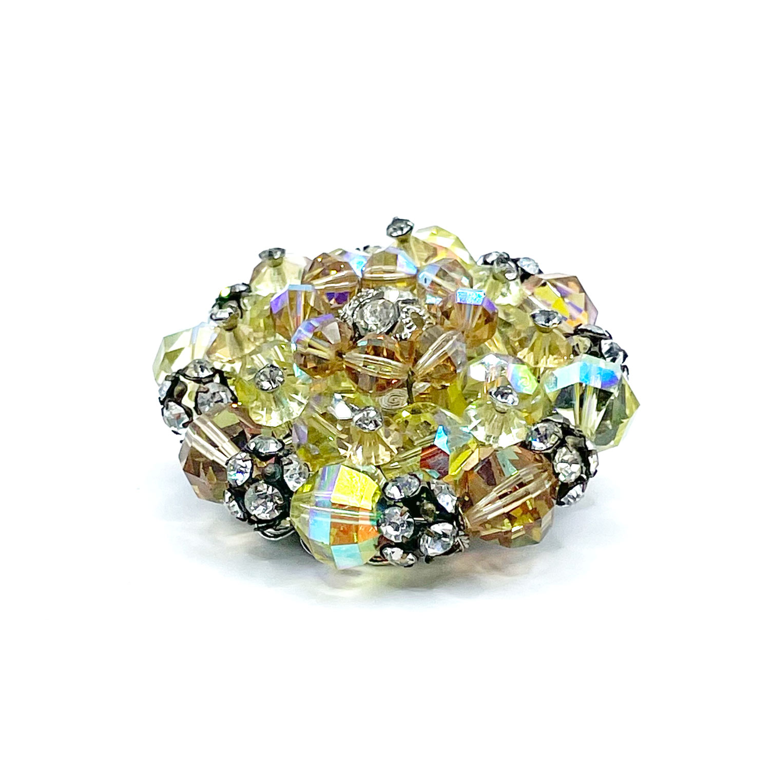 Vintage Aurora Borealis Crystal Vendome Brooch