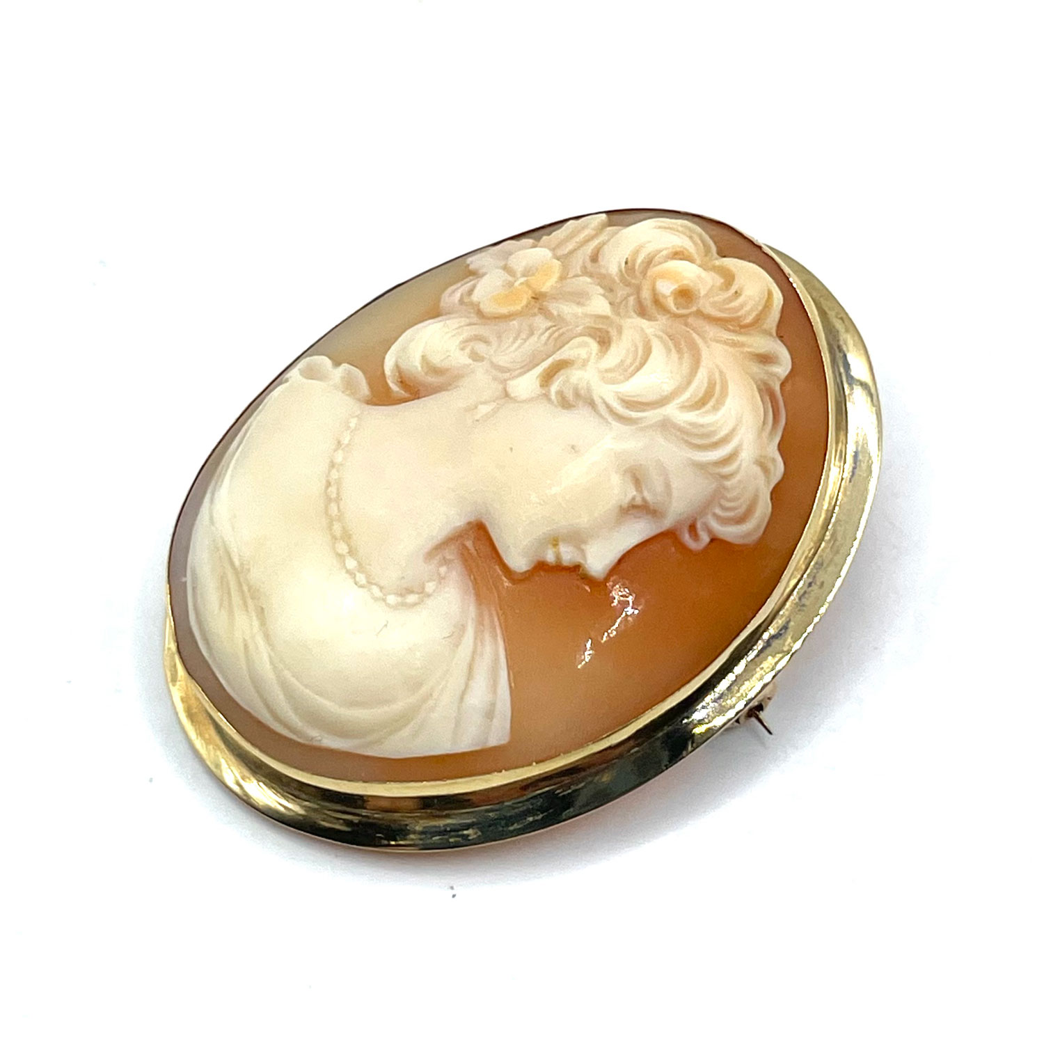 Vintage cameo brooch