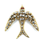 Florenza bird brooch