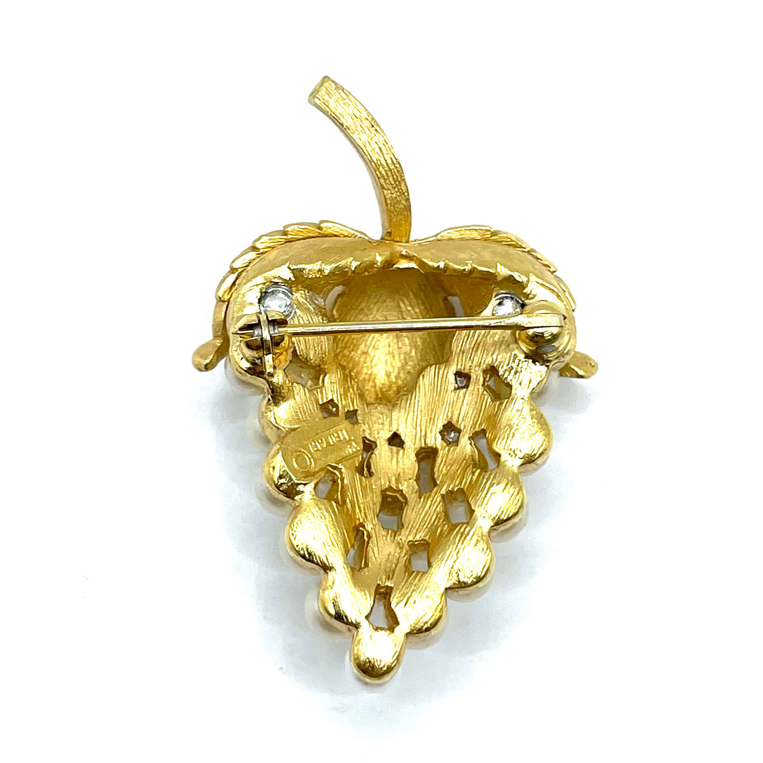 Crown Trifari grapes brooch