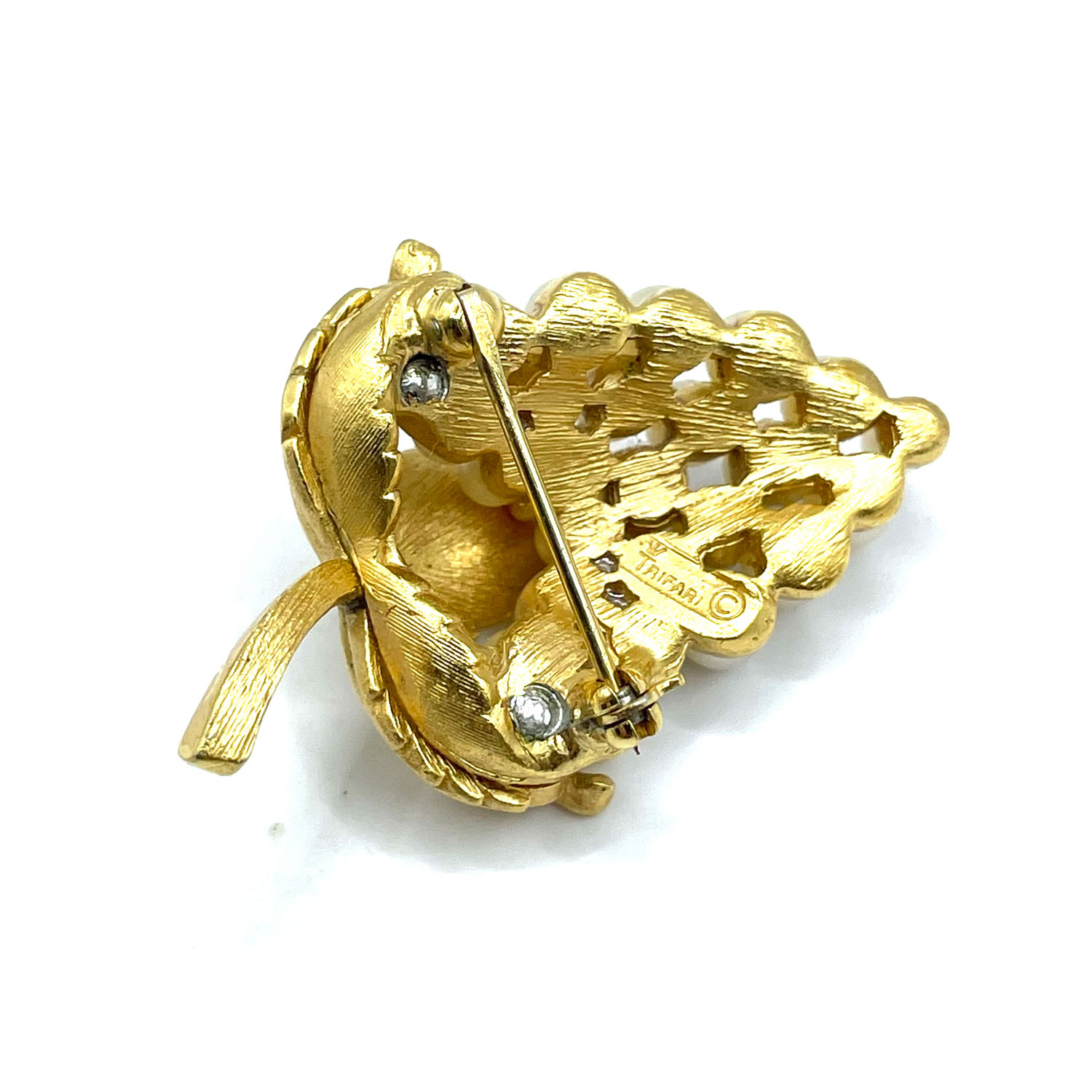 Crown Trifari grapes brooch