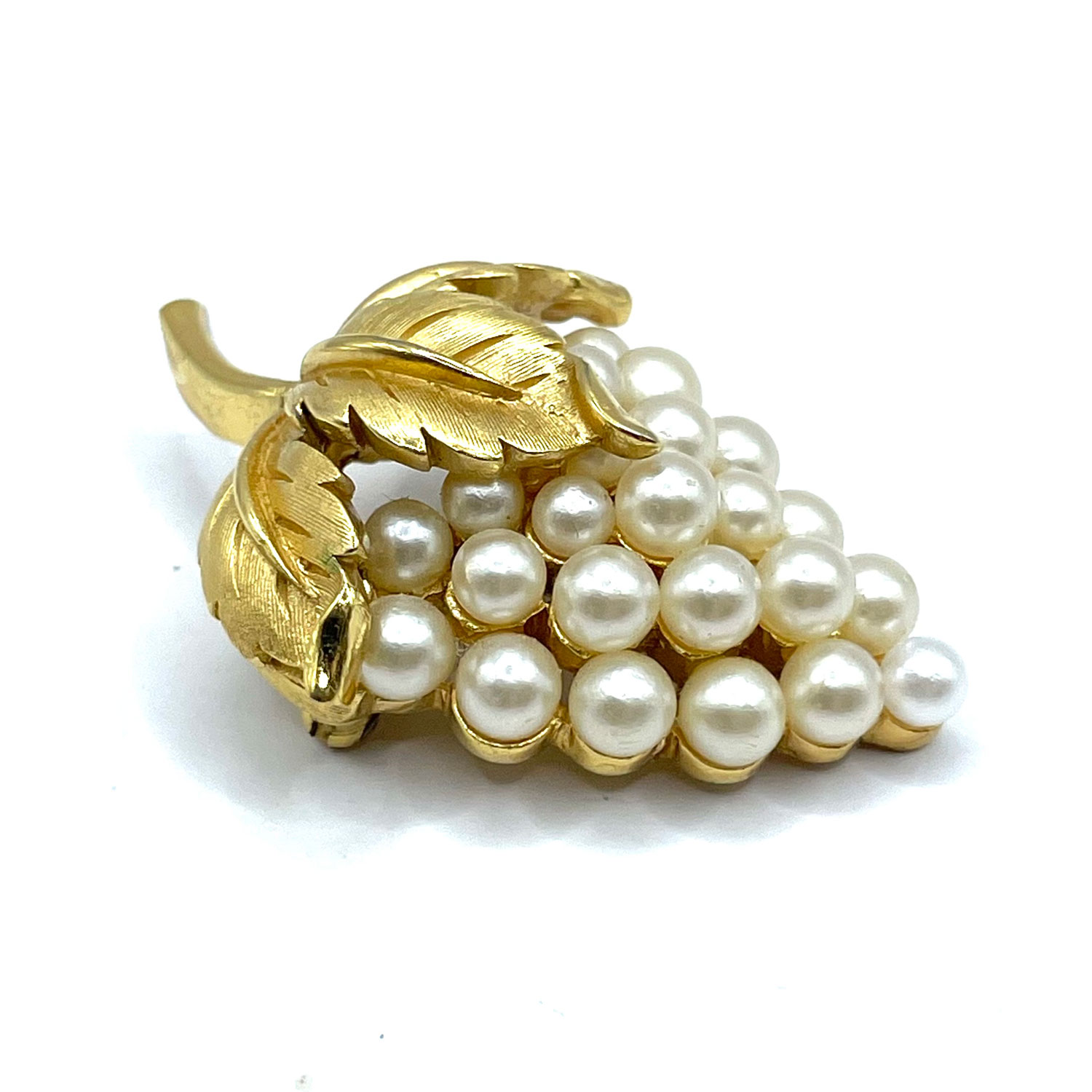 Crown Trifari grapes brooch