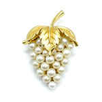 Trifari grapes brooch