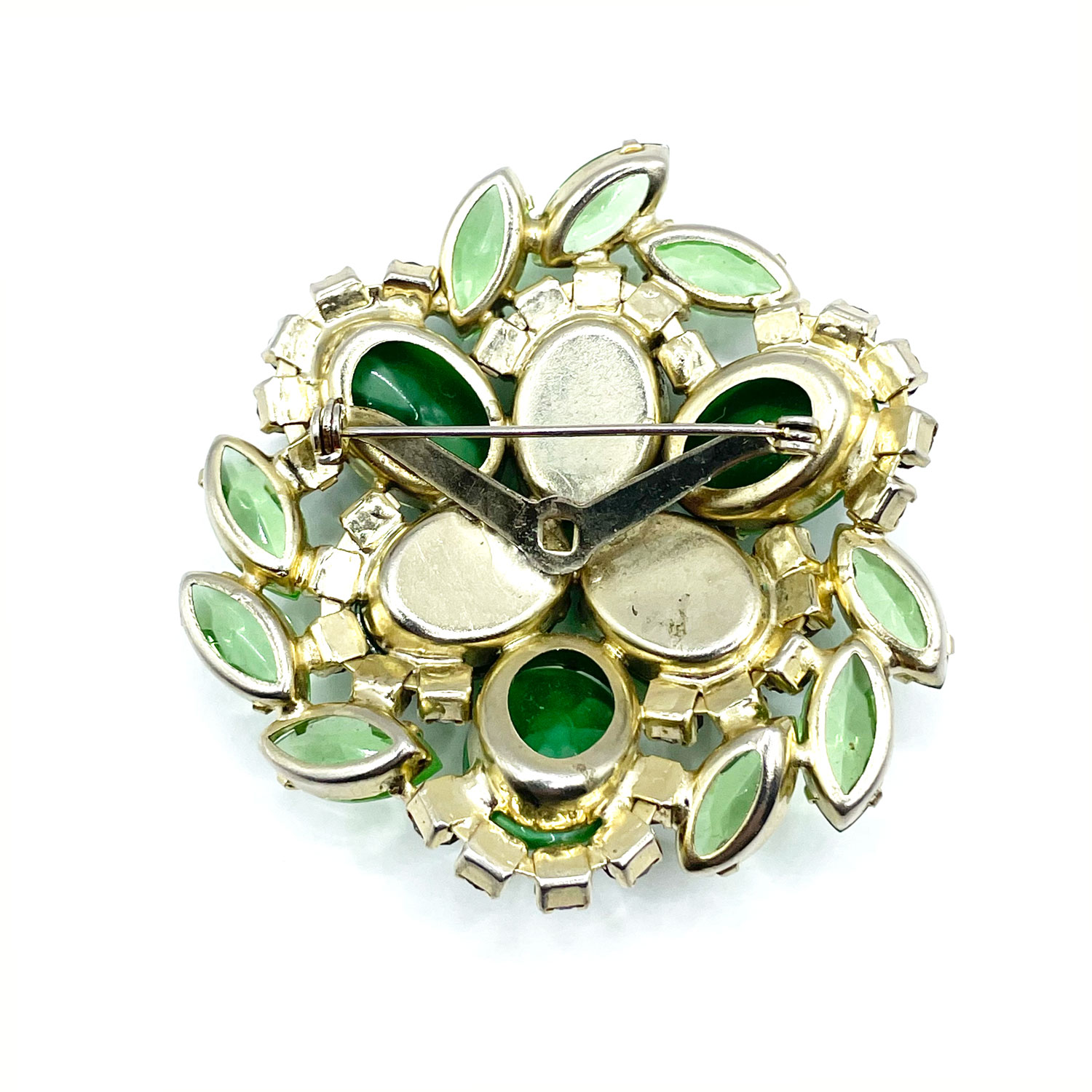 1960s Juliana rhinestone flower brooch