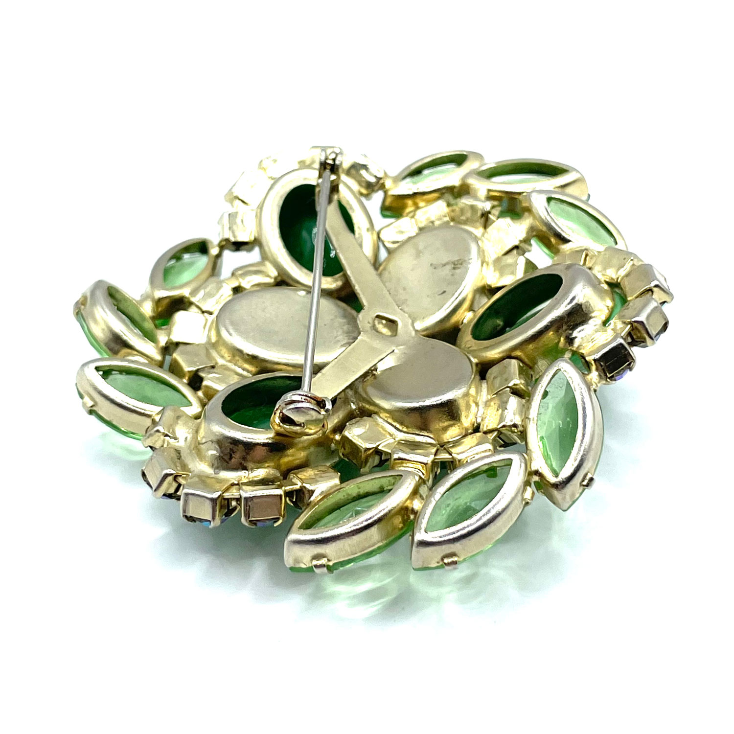 1960s Juliana rhinestone flower brooch