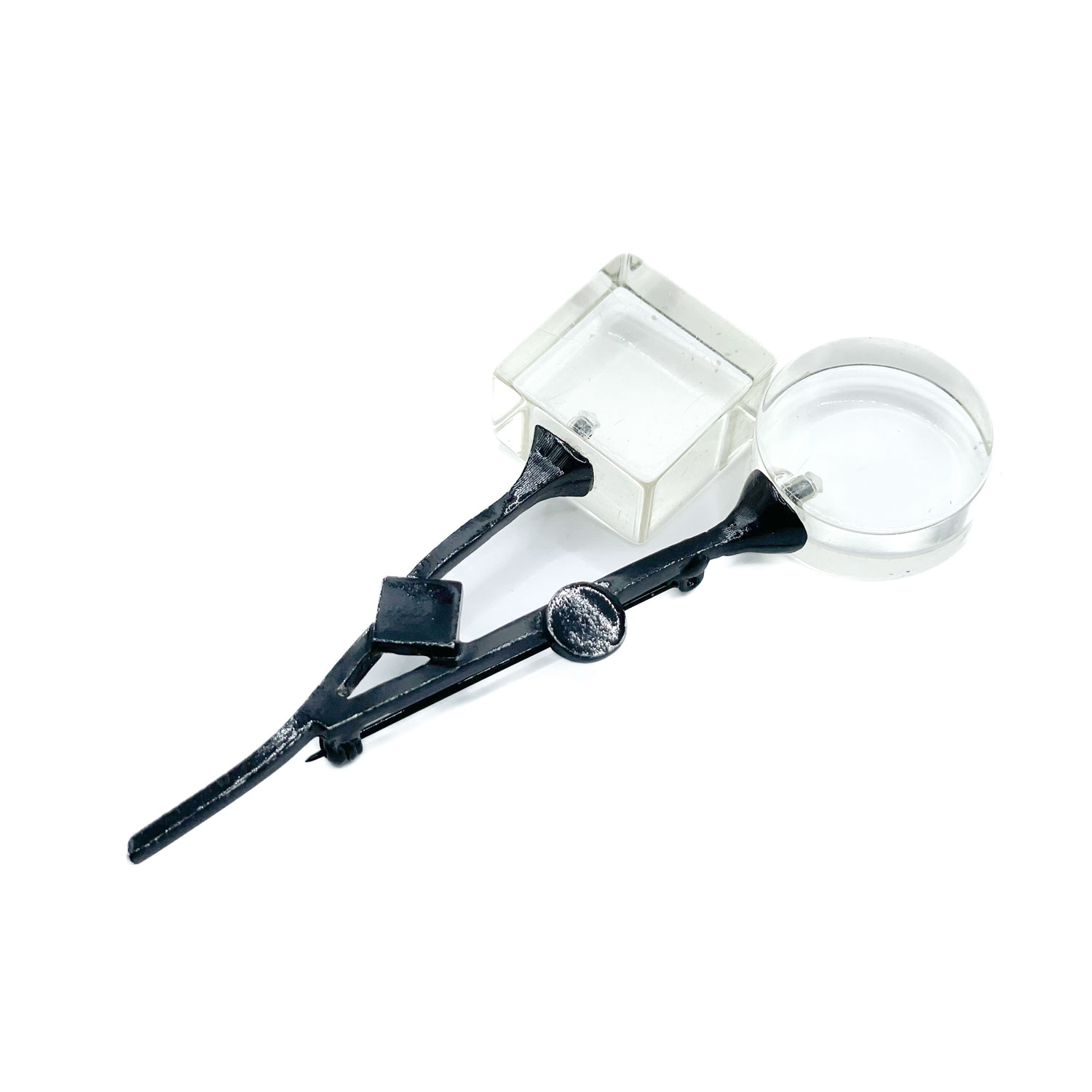 Lucite Flower Brooch