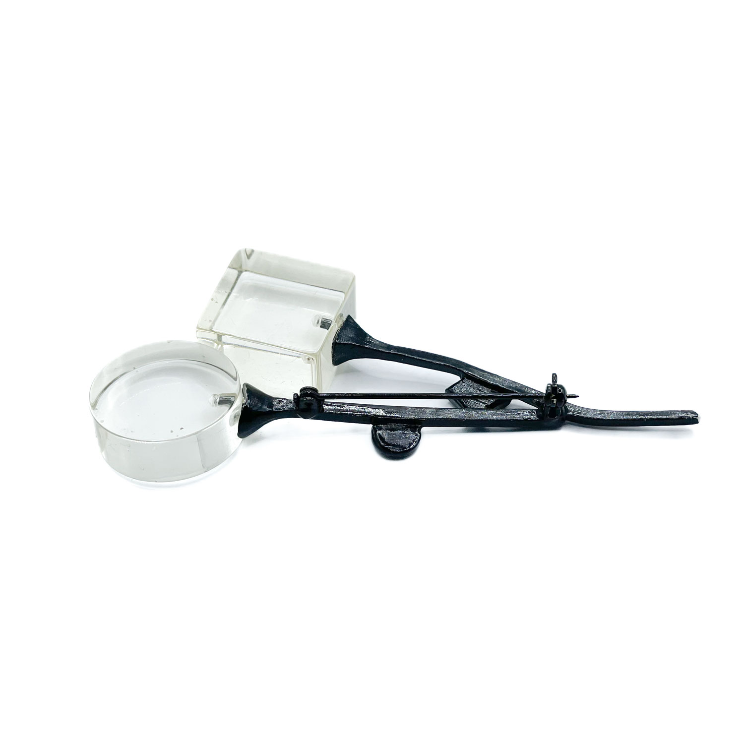 Lucite Flower Brooch