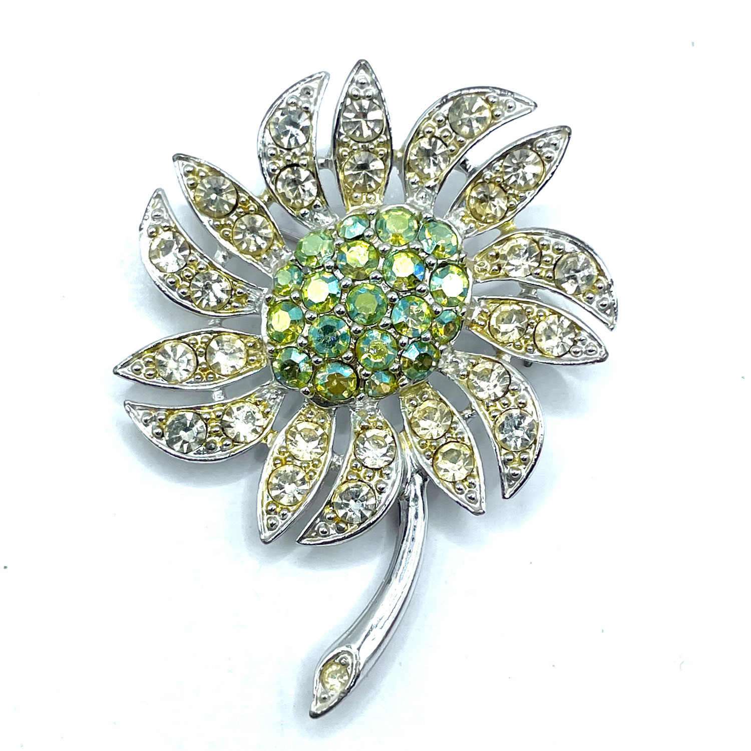 Sarah Coventry flower brooch and earring set