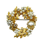 Original by Robert wreath brooch pendant