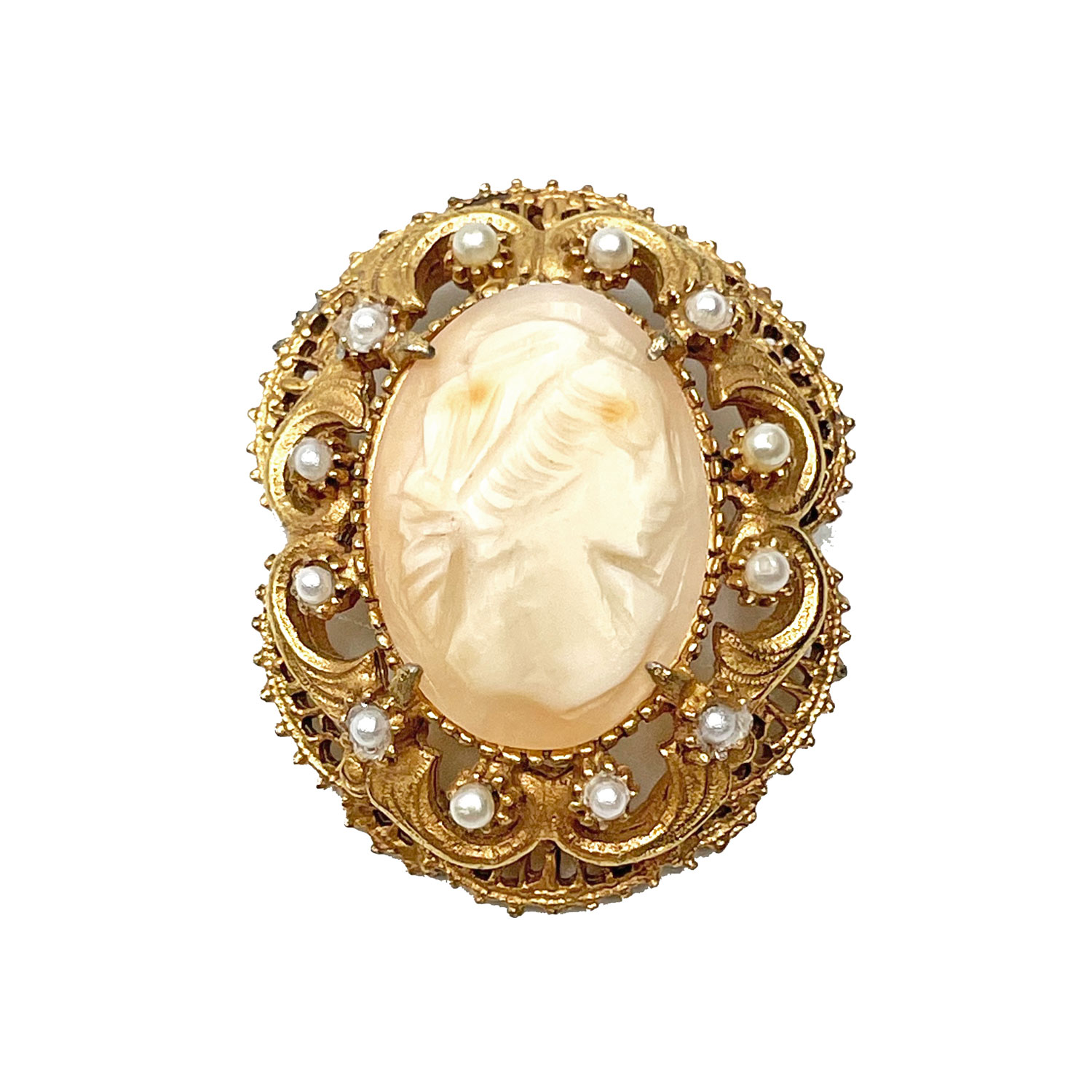 Florenza cameo brooch pendant