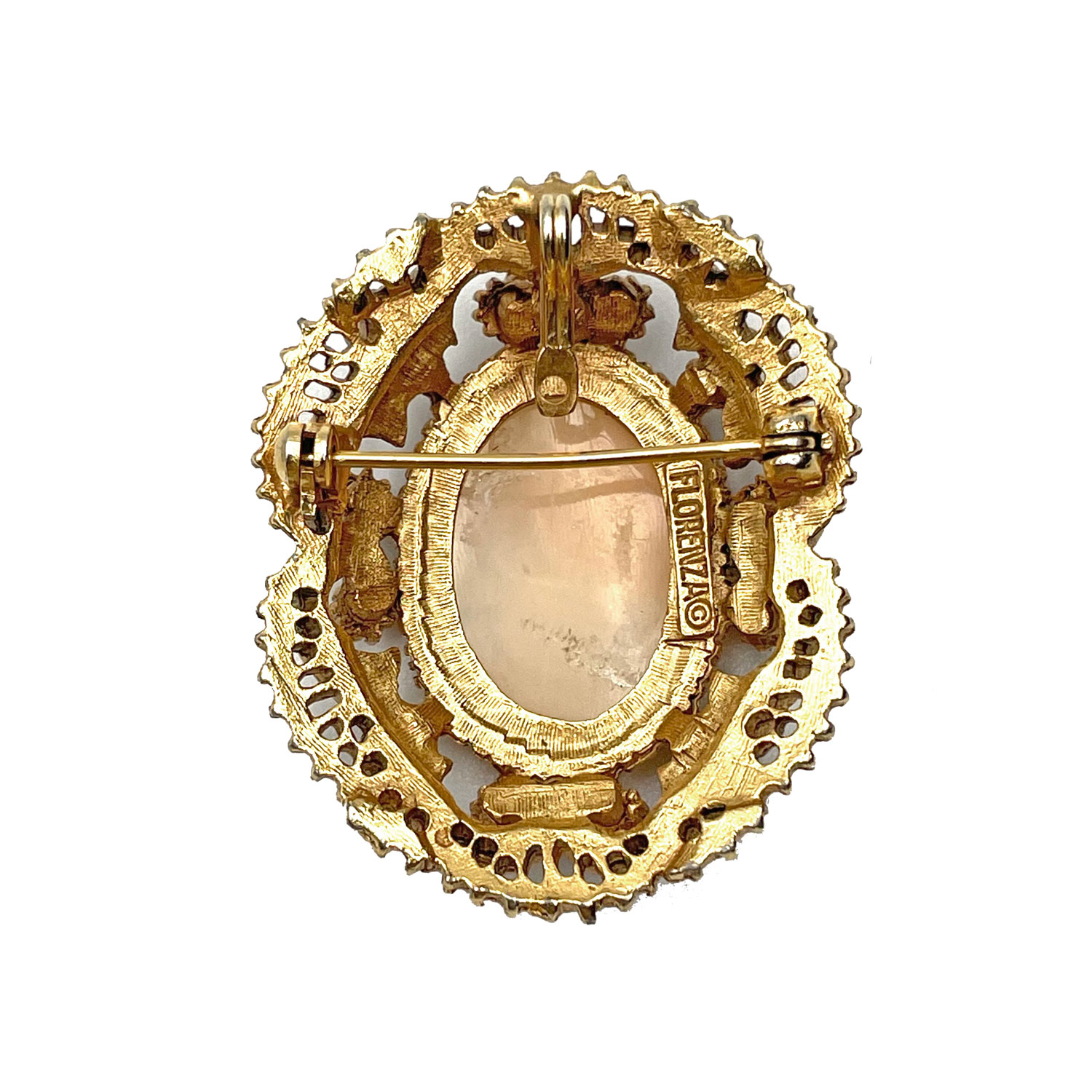 Florenza cameo brooch pendant