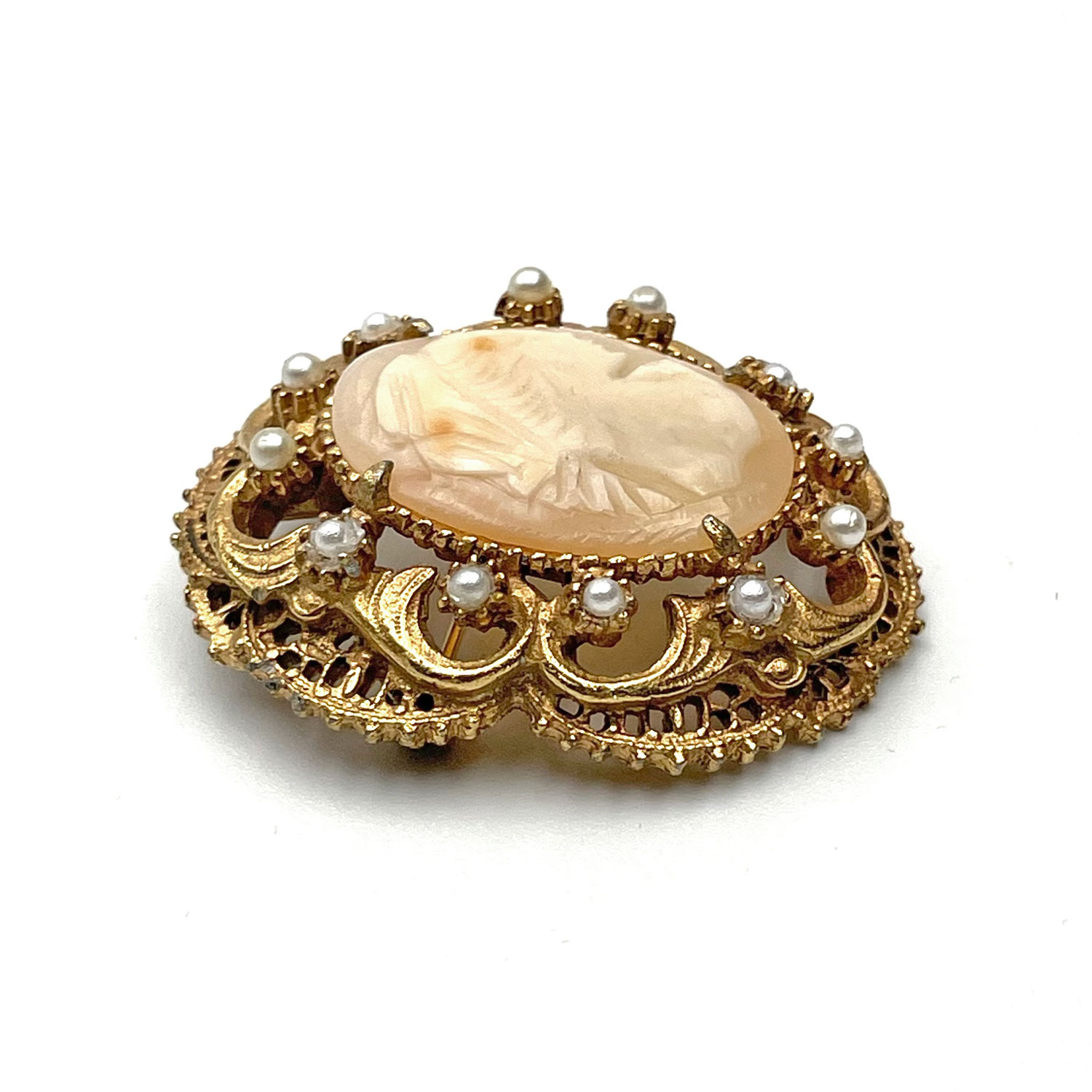Florenza cameo brooch pendant