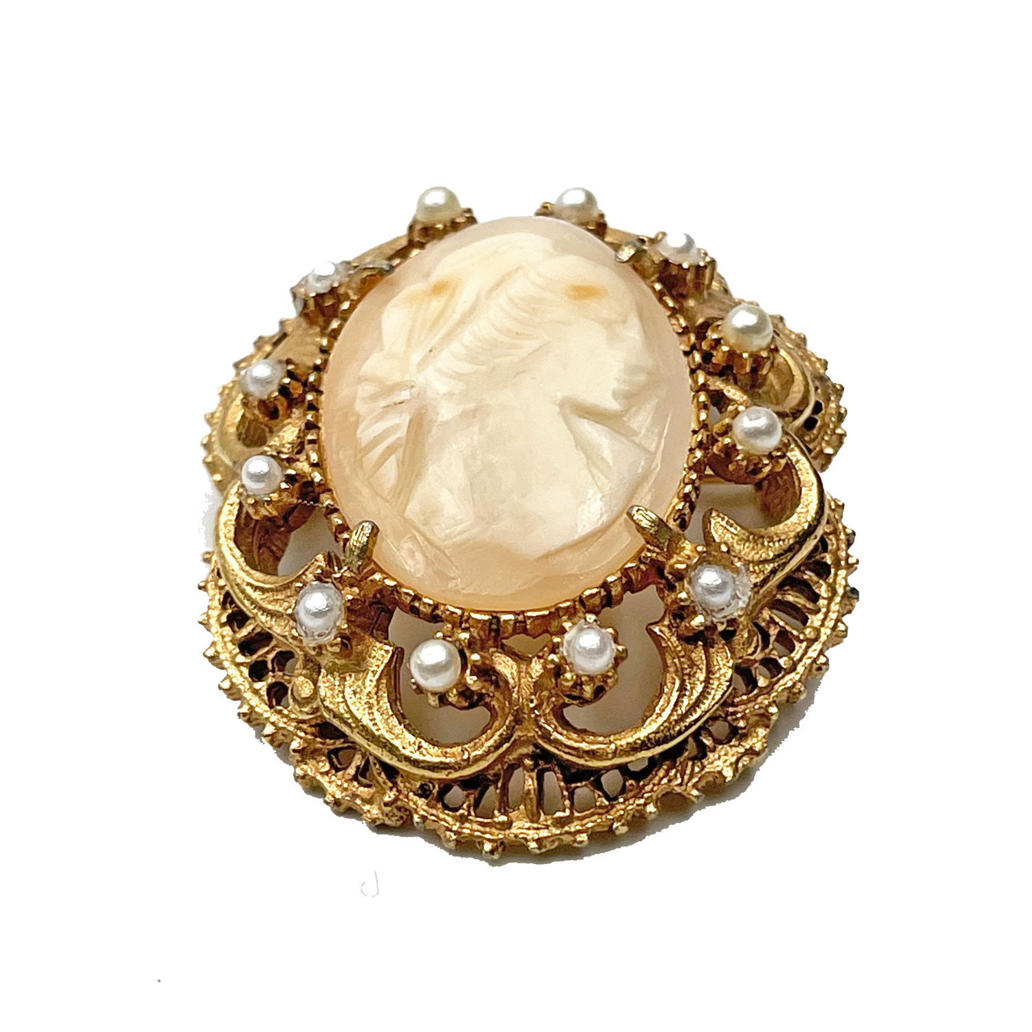 Florenza cameo brooch pendant