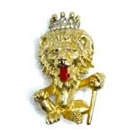 Polcini royal lion brooch