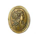 vintage cameo brooch