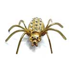 1930s rhinestone spider pin