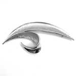 1950s Trifari silver leaf brooch