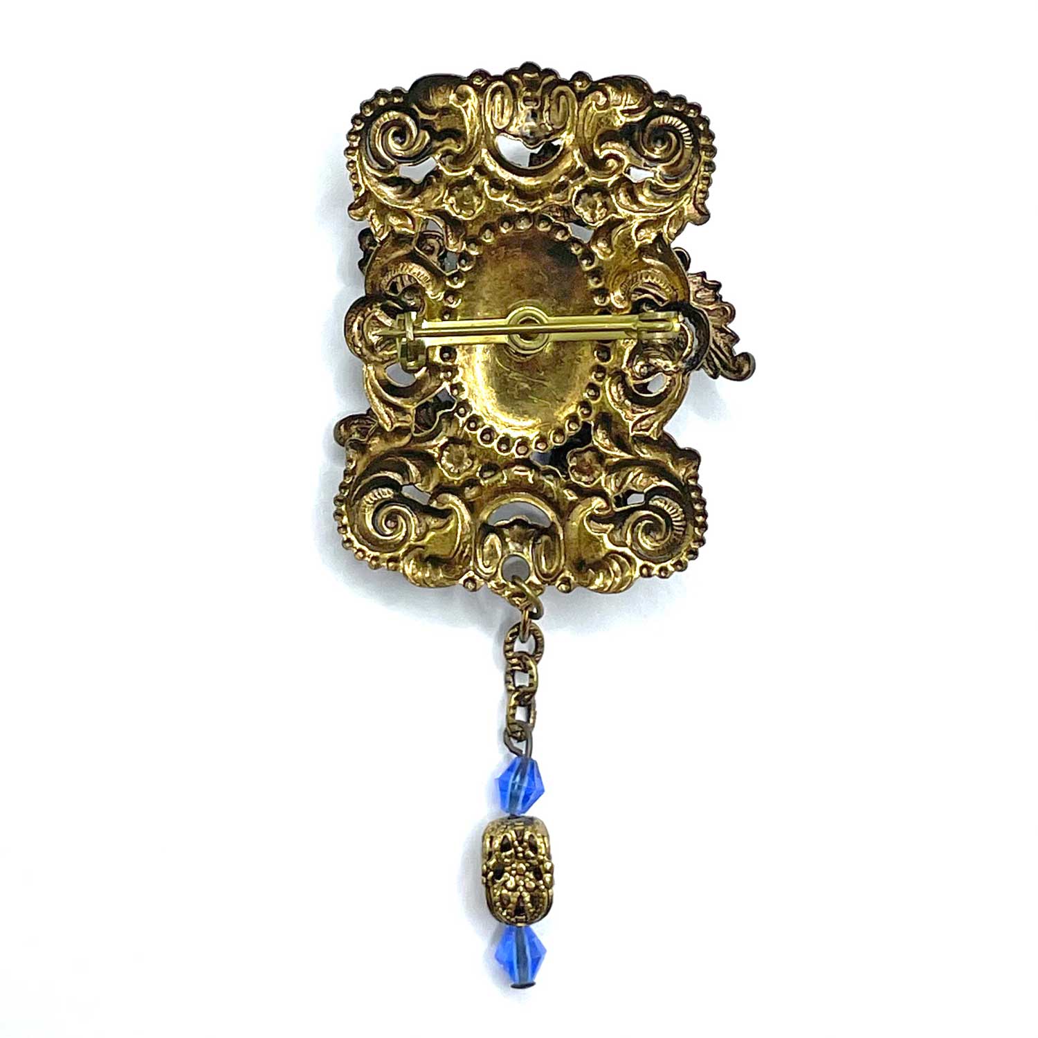 Vintage chatelaine style brooch