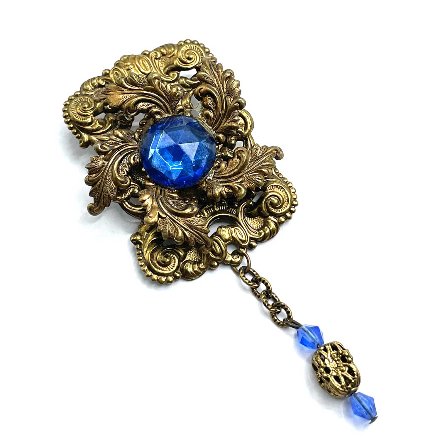 Vintage chatelaine style brooch