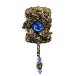 Antique chatelaine brooch