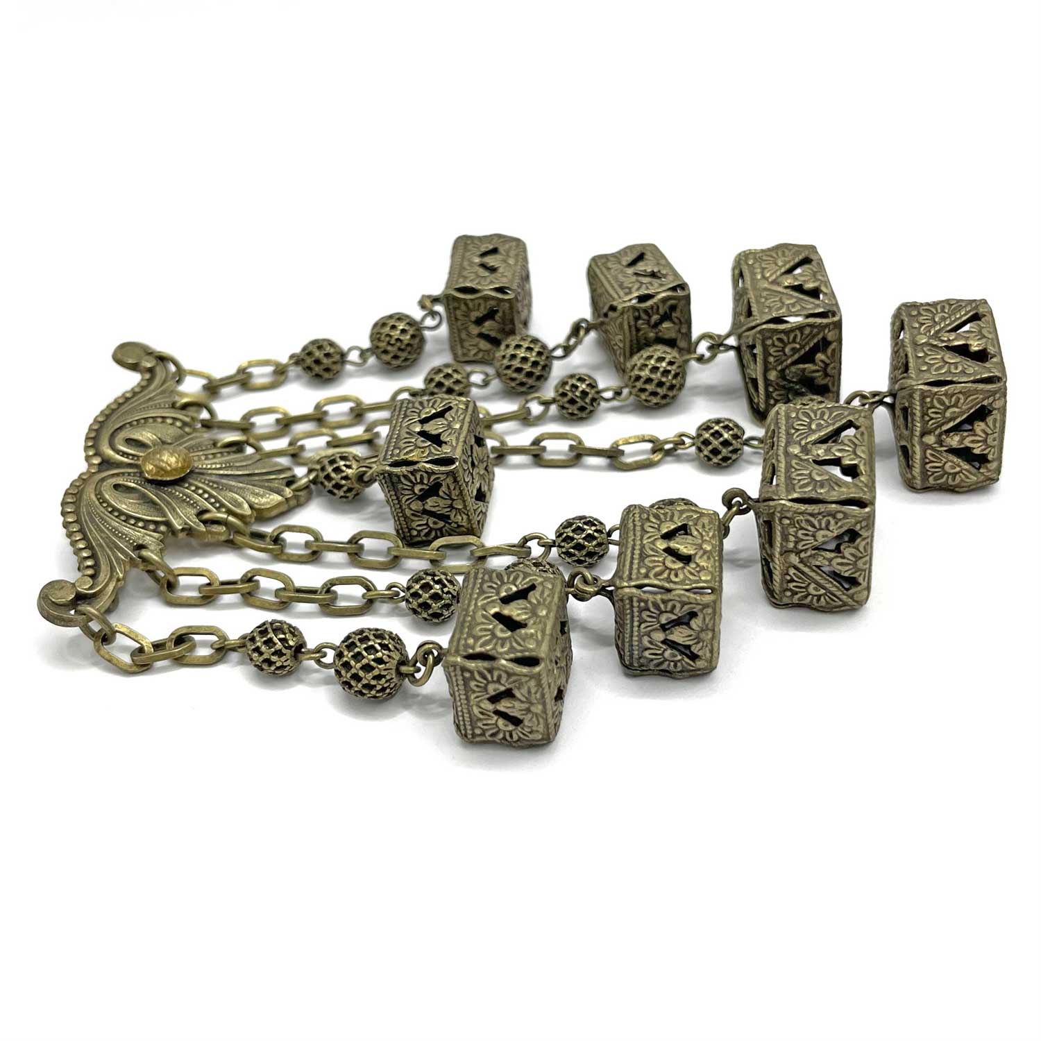 Vintage chatelaine style brooch