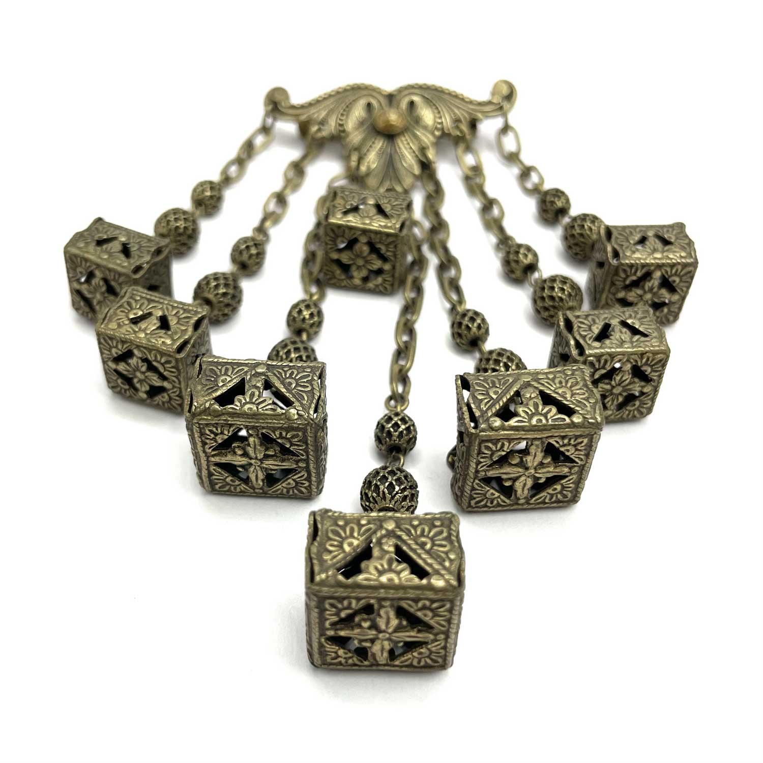 1930s chatelaine brooch