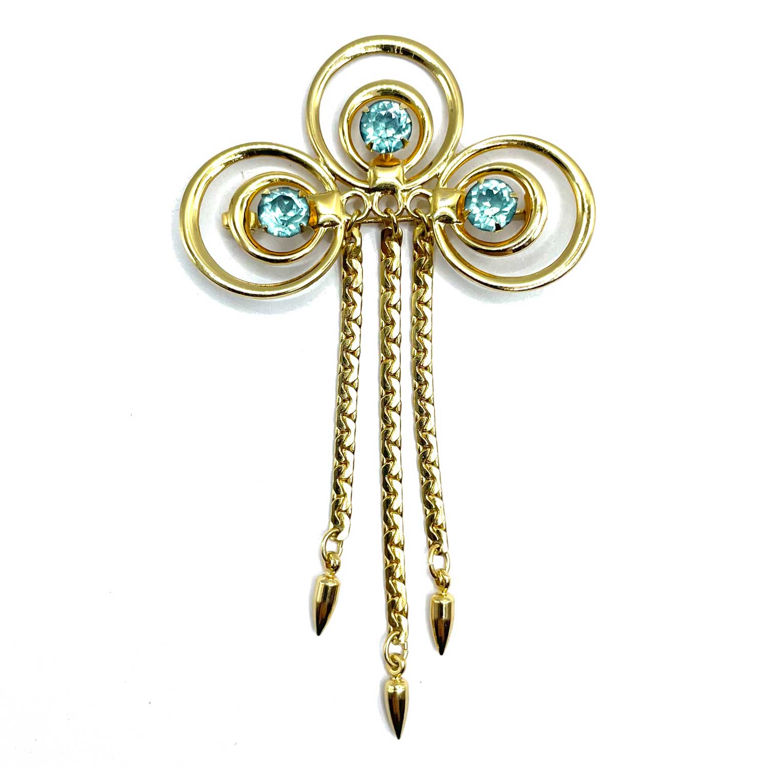Vintage chatelaine style brooch