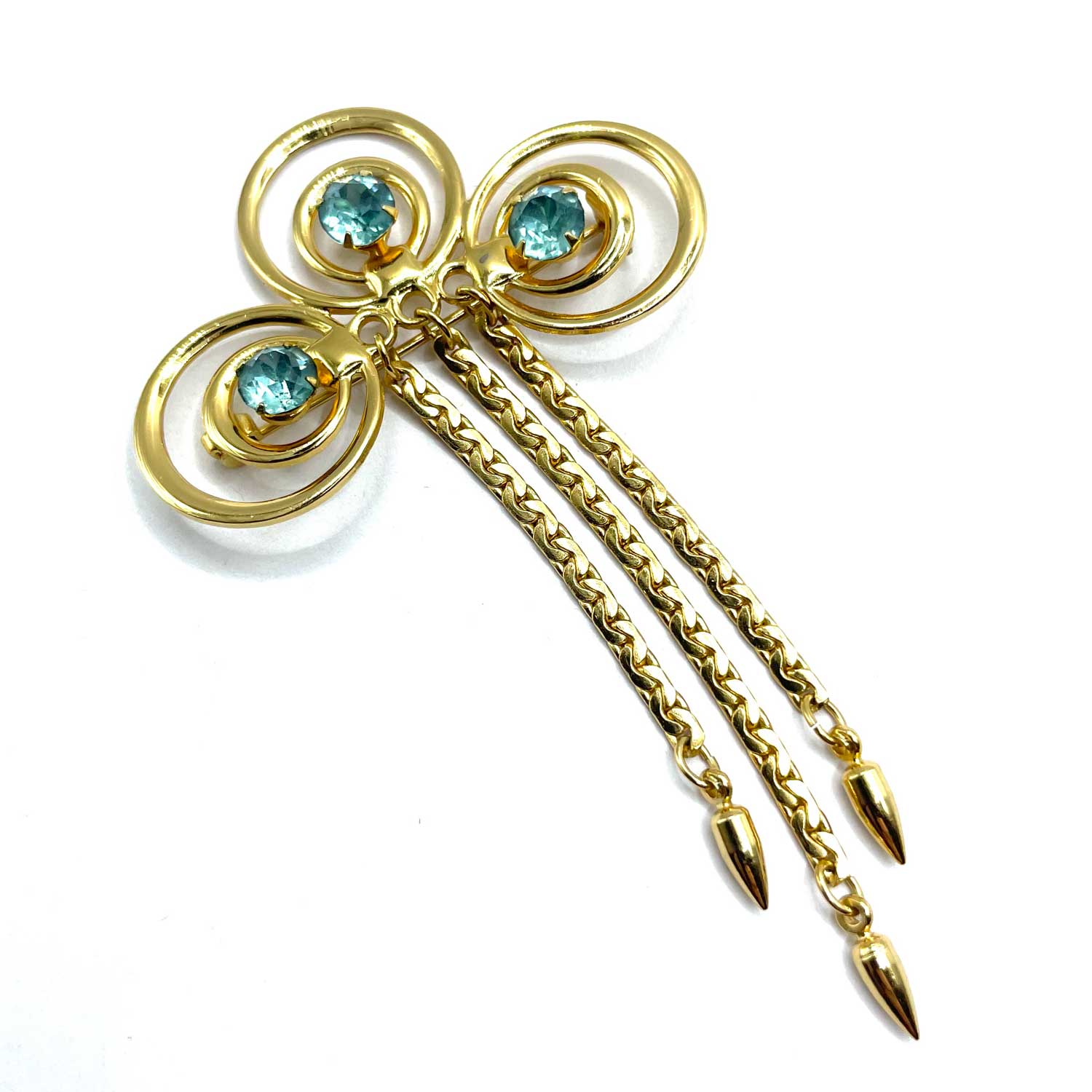 Vintage chatelaine style brooch