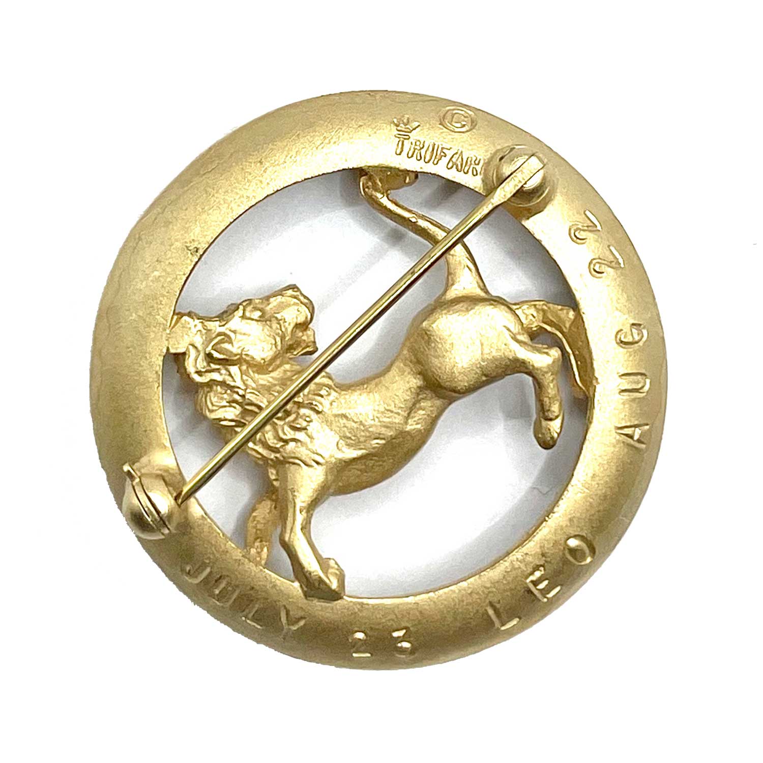 Leo lion astrological Trifari brooch